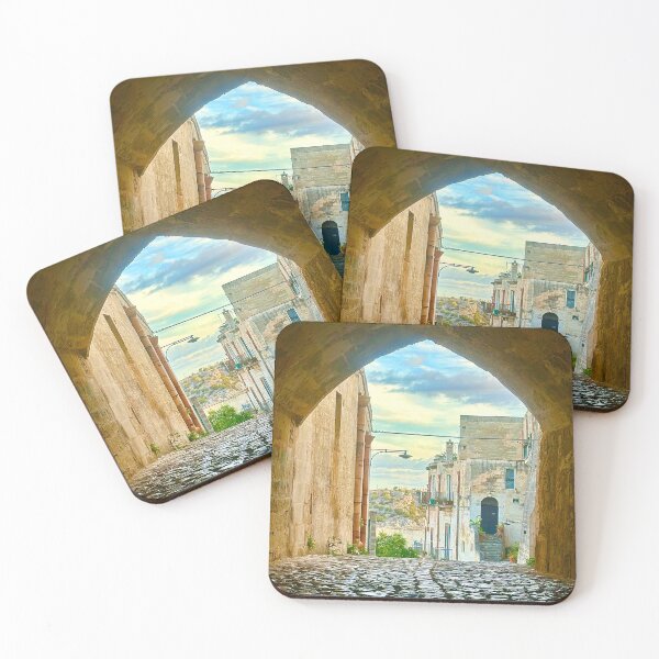 Item preview, Street Scene in the Sassi in Matera, Basilicata, Italy designed and sold by 3 Funky Broads.