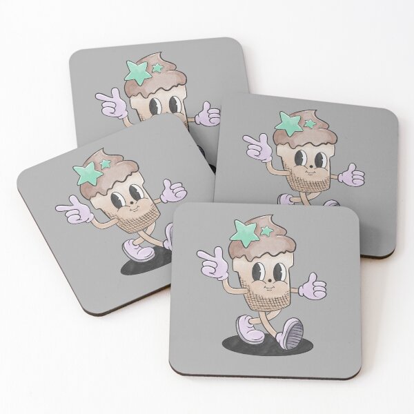 Item preview, Vintage style hand drawn cute Ice Cream mascot cartoon character  designed and sold by Derailed-Drips.
