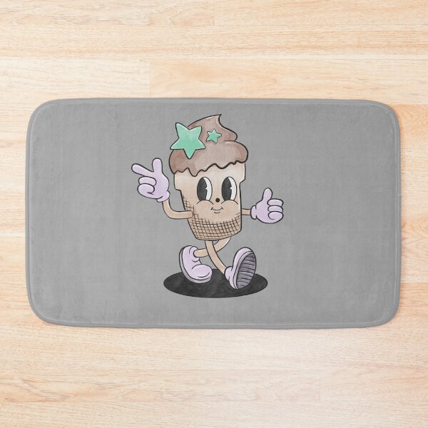 Item preview, Vintage style hand drawn cute Ice Cream mascot cartoon character  designed and sold by Derailed-Drips.