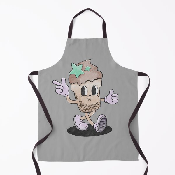 Item preview, Vintage style hand drawn cute Ice Cream mascot cartoon character  designed and sold by Derailed-Drips.