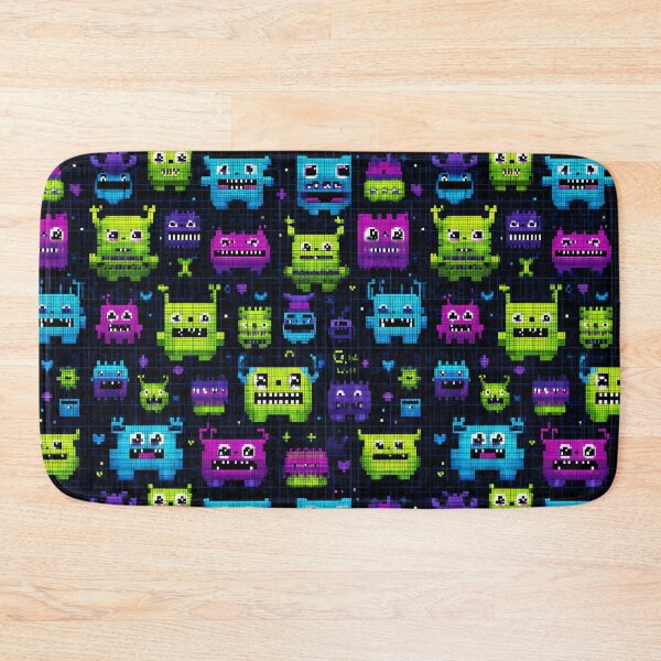 Item preview, Pixel Art Monster Pattern - Retro 8-Bit Gaming Design designed and sold by Meiersbeste.