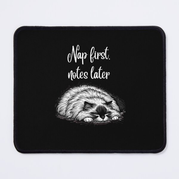 Item preview, Ragdoll Cat Notebook – “Nap First, Notes Later” Cute Journal for Cat Lovers designed and sold by BritishDelights.