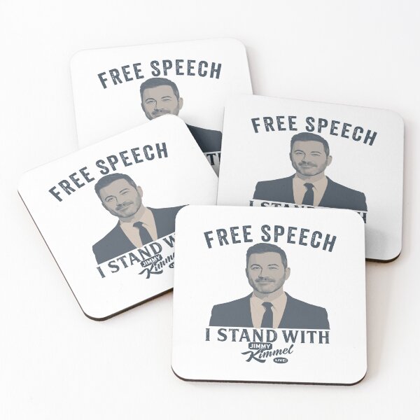 Item preview, Free Speech Under Attack Colbert Kimmel - I Stand with Jimmy Kimmel, Team Kimmel designed and sold by judithcooley.