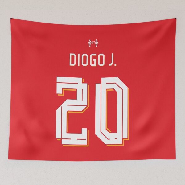 Item preview, Diogo Jota Liverpool Home 25-26 Tribute Eternal Flames 97 YNWA designed and sold by ZeroCool360.