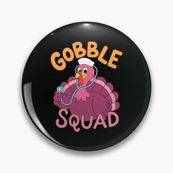 Item preview, cardiac Nurse Gobble Squad, Funny Turkey Thanksgiving designed and sold by LeeEvans222.