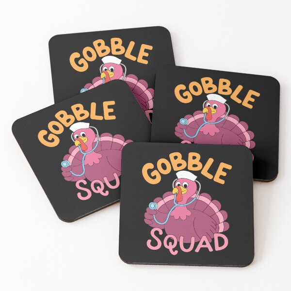 Item preview, cardiac Nurse Gobble Squad, Funny Turkey Thanksgiving designed and sold by LeeEvans222.