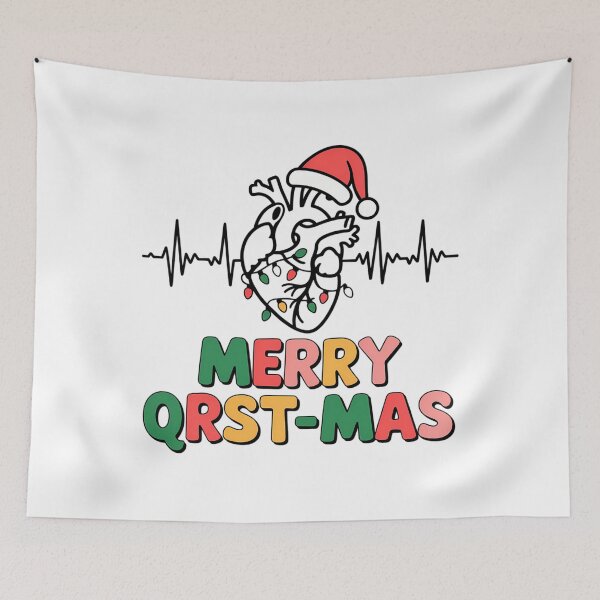 Item preview, Cardiology Nurse Christmas ECG Heart Anatomy Tachy Cvicu Icu designed and sold by LeeEvans222.