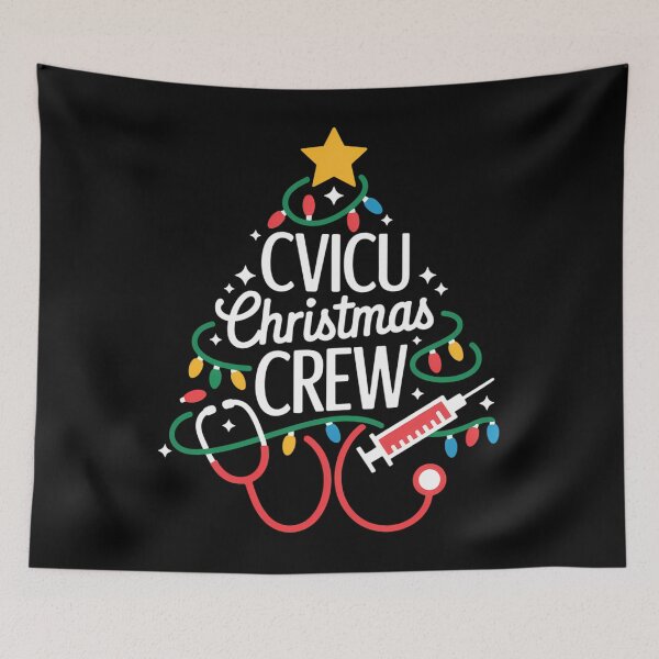 Item preview, Cardiovascular Nurse ICU Tech Secretary CVICU Christmas Crew designed and sold by LeeEvans222.