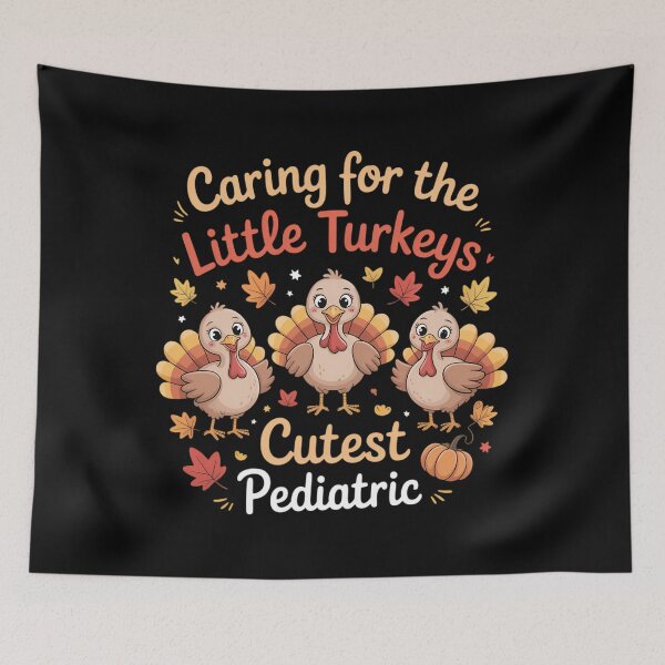 Item preview, Caring for the Cutest Turkeys Pediatric Nurse Thanksgiving designed and sold by LeeEvans222.
