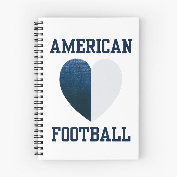 Item preview, AMERICAN FOOTBALL Blue & White Painted Heart designed and sold by FABOArt.