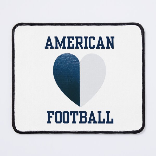Item preview, AMERICAN FOOTBALL Blue & White Painted Heart designed and sold by FABOArt.