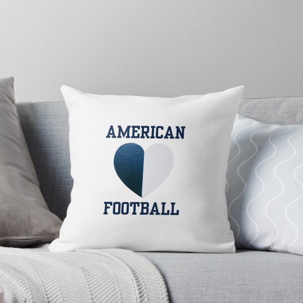 Item preview, AMERICAN FOOTBALL Blue & White Painted Heart designed and sold by FABOArt.