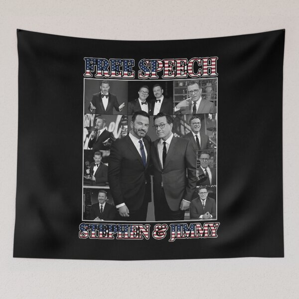 Item preview, Jimmy Kimmel - Free Speech Stephen And Jimmy designed and sold by judithcooley.