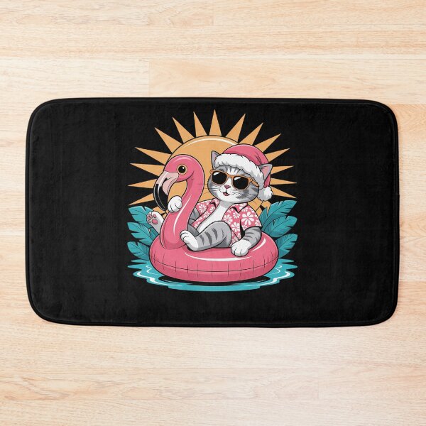 Item preview, Cat Christmas in July Hawaiian Flamingo XMAS Dab designed and sold by LeeEvans222.
