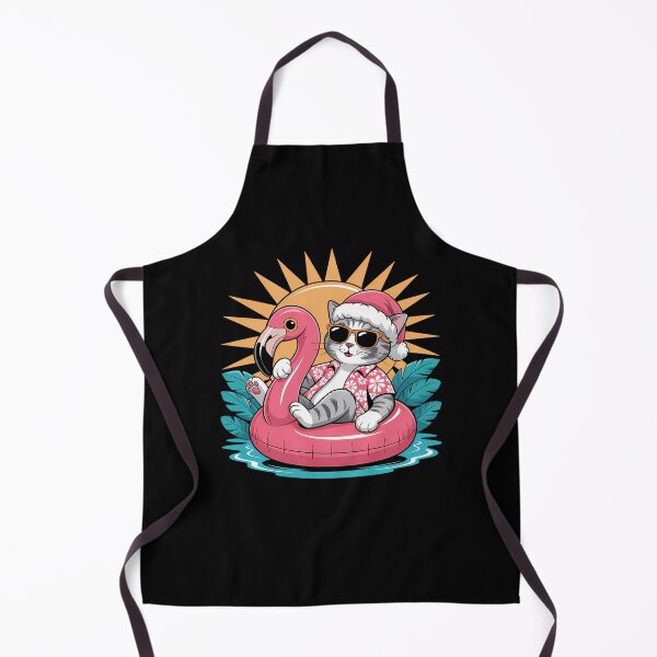 Item preview, Cat Christmas in July Hawaiian Flamingo XMAS Dab designed and sold by LeeEvans222.