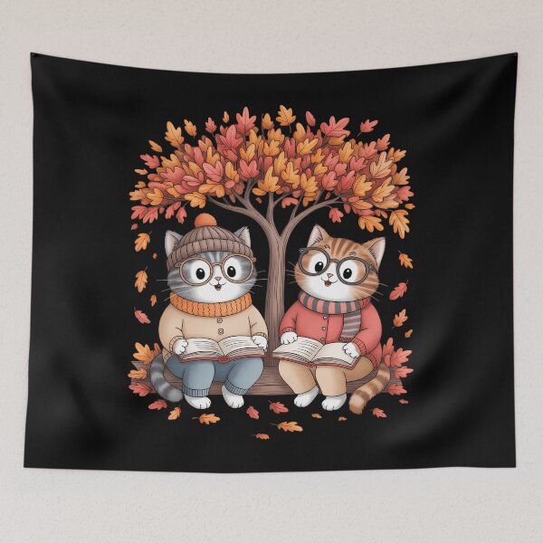 Item preview, Cat Leaf Fall Hello Autumn Cat Kitten Lover Thanksgiving designed and sold by JonBarnes22.