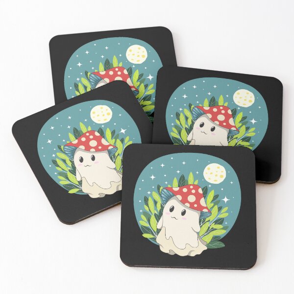 Item preview, Pequeño y espeluznante hongo fantasma en la hermosa noche designed and sold by DREEMBLOOM Designs.