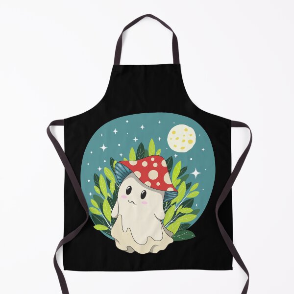 Item preview, Spooky Cute Tiny Ghost Mushroom in the Beautiful Night designed and sold by DREEMBLOOM Designs.