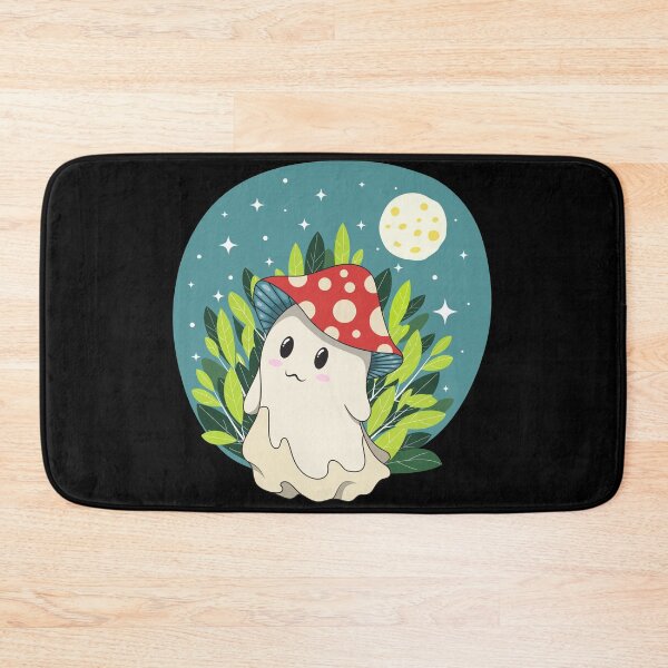 Item preview, Spooky Cute Tiny Ghost Mushroom in the Beautiful Night designed and sold by DREEMBLOOM Designs.