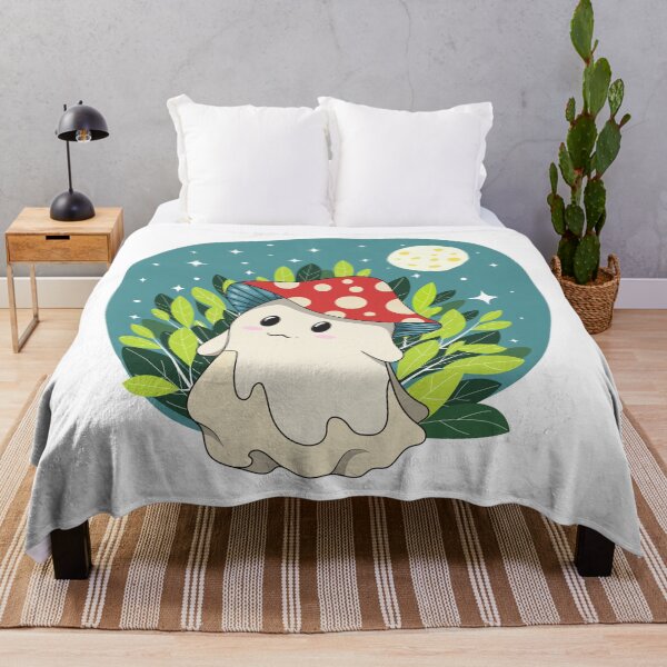 Item preview, Pequeño y espeluznante hongo fantasma en la hermosa noche designed and sold by DREEMBLOOM Designs.