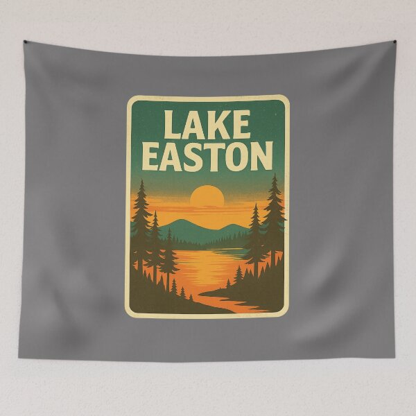 Item preview, Lake Easton Lakeside Retreat Outdoor Adventure Gift designed and sold by Youssef-BM.