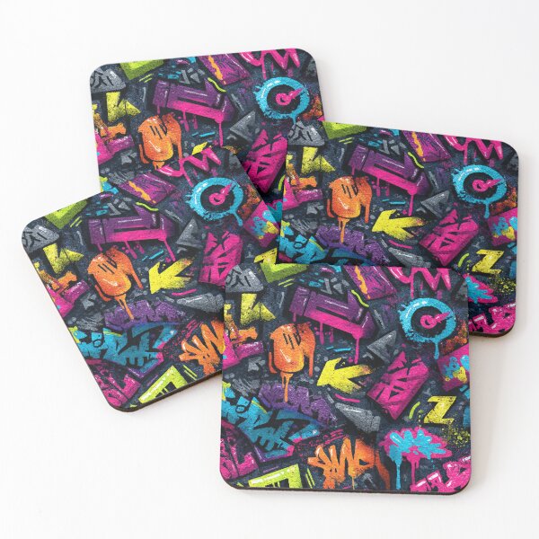 Item preview, Graffiti Spray Pattern – Colorful Urban Street Art Design designed and sold by Meiersbeste.