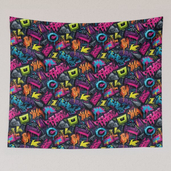Item preview, Graffiti Spray Pattern – Colorful Urban Street Art Design designed and sold by Meiersbeste.