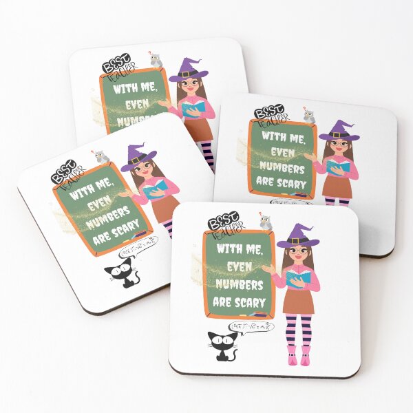 Item preview, Math Teacher on Halloween | Haunted Numbers designed and sold by TeeAauthenticF.