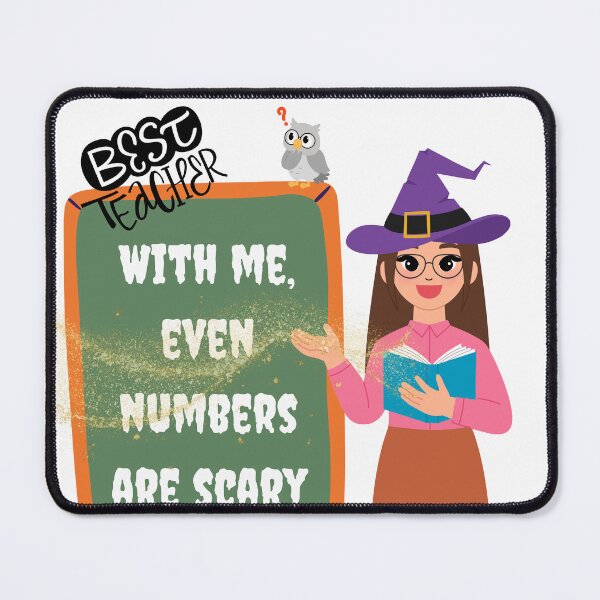 Item preview, Math Teacher on Halloween | Haunted Numbers designed and sold by TeeAauthenticF.