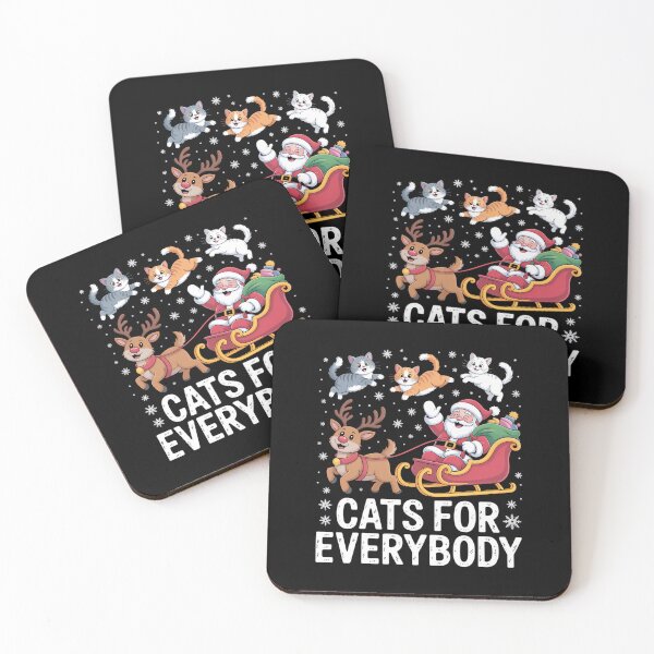 Item preview, Cats For Everybody Christmas Cat Funny Xmas Women Santa designed and sold by JulienAureo.
