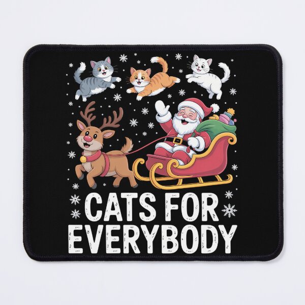 Item preview, Cats For Everybody Christmas Cat Funny Xmas Women Santa designed and sold by JulienAureo.