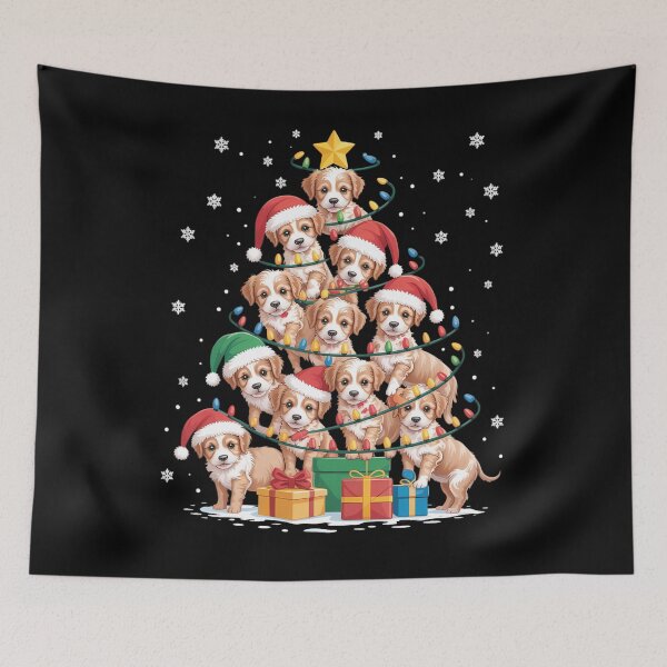 Item preview, Cavapoo Christmas Tree Funny Santa Cavoodle Dog Xmas designed and sold by JulienAureo.
