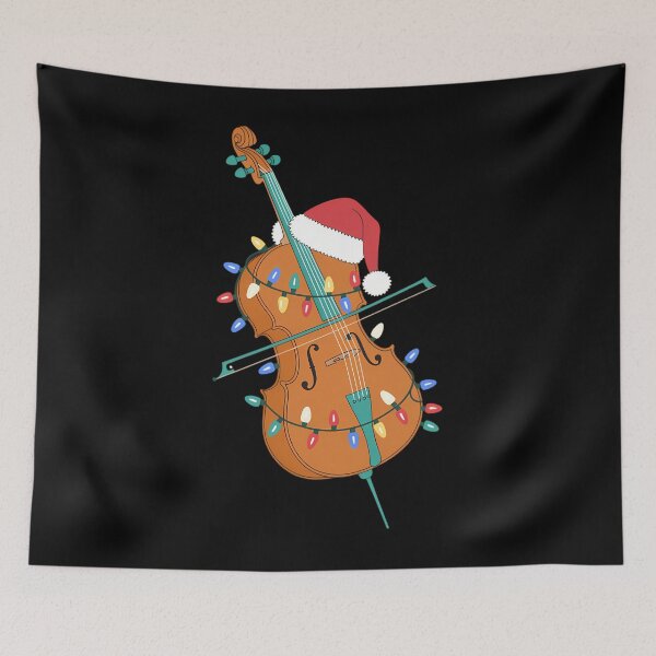 Item preview, Cello Instrument Holiday Design Santa Cello Player Christmas designed and sold by JulienAureo.