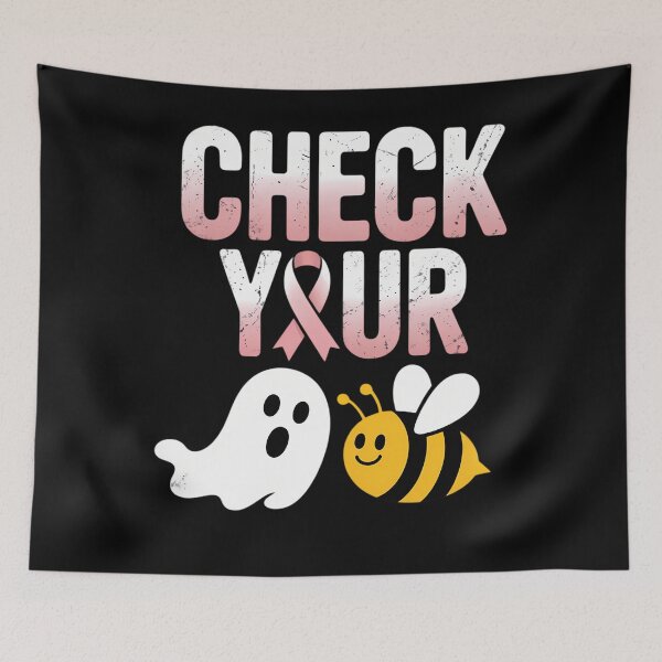Item preview, Check Your Boo Bees Funny Breast Cancer Halloween designed and sold by JulienAureo.