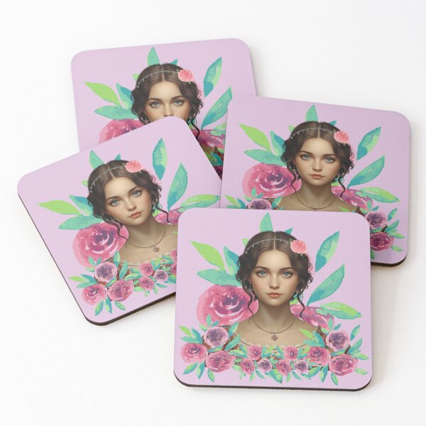 Item preview, The girl with flowers designed and sold by Karitza Daniela.