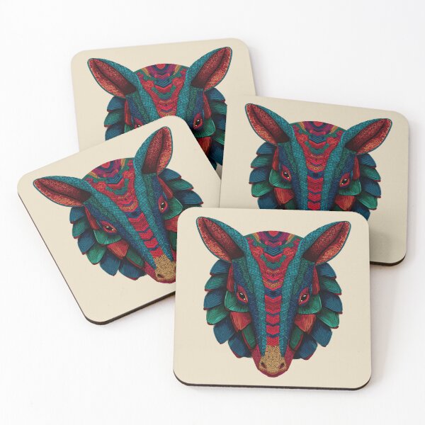 Item preview, Armadillo Head Illustration – Tribal Mandala Style designed and sold by Meiersbeste.