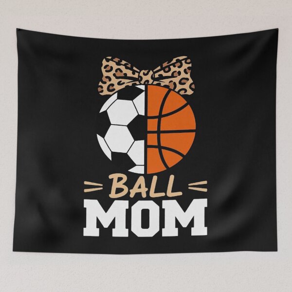 Artikelvorschau, Ball Mama Fußball Basketball Leopard Mama entworfen und verkauft von Vastingan.