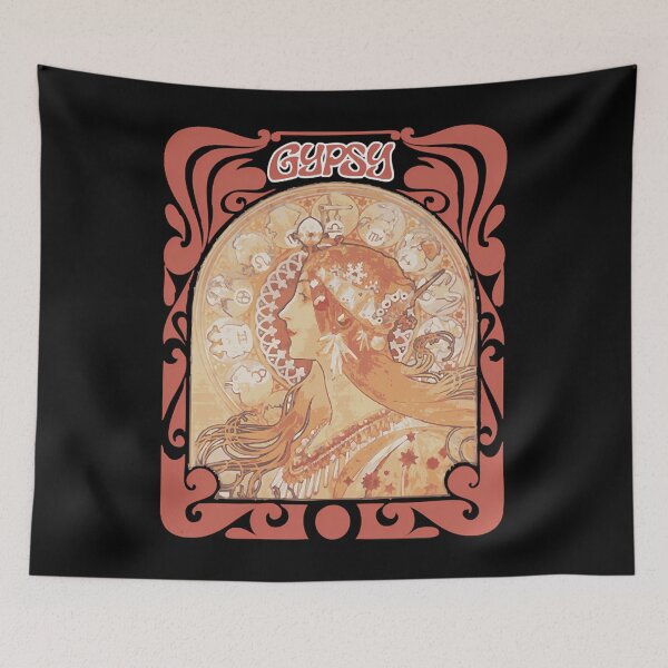 Item preview, Gypsy - Psychedelic Rock T-Shirt designed and sold by GSCHWINDSTONGER.