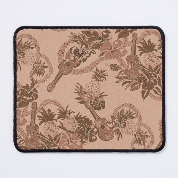 Item preview, Pineapple and Ukulele Hawaiian Serenade-monochromatic sepia designed and sold by Linda Maliuana.