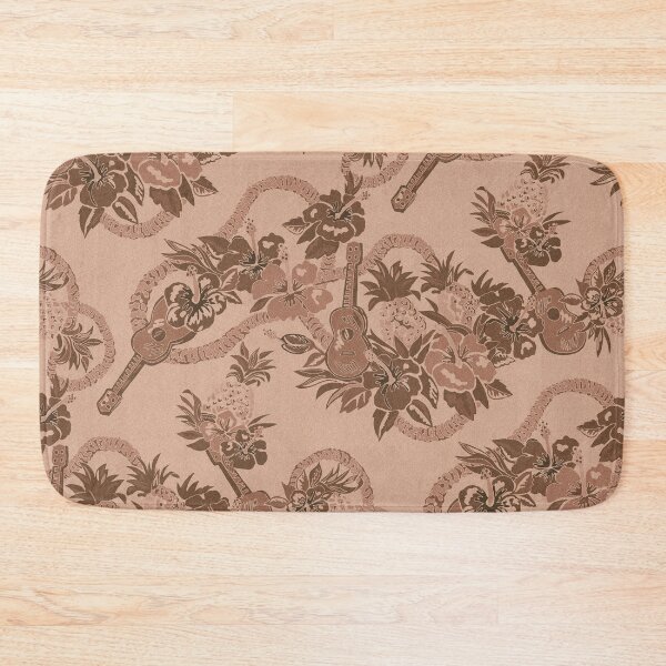 Item preview, Pineapple and Ukulele Hawaiian Serenade-monochromatic sepia designed and sold by Linda Maliuana.