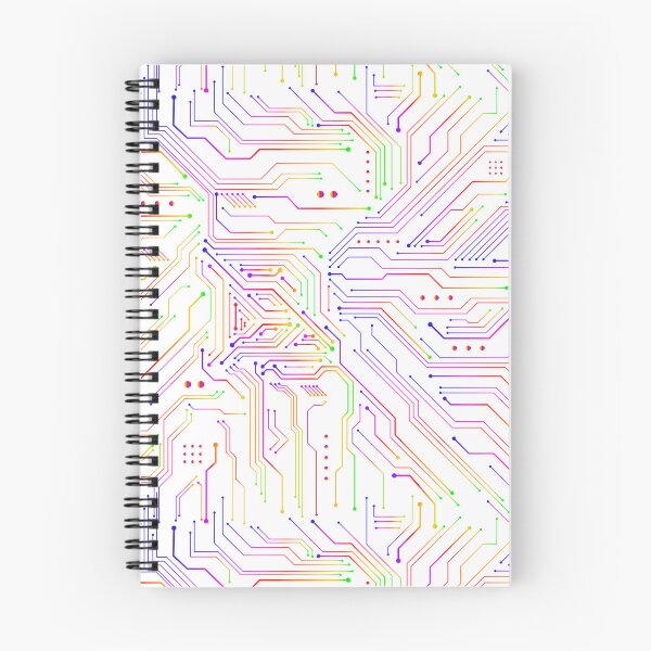 Item preview, Microchip Motherboard Rainbow Repeat Technology Computer Pattern designed and sold by KatelynMitalski.
