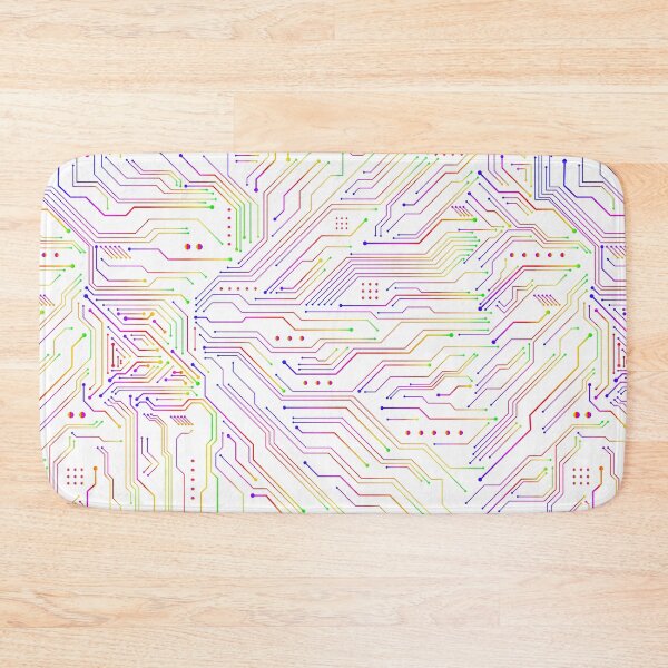 Item preview, Microchip Motherboard Rainbow Repeat Technology Computer Pattern designed and sold by KatelynMitalski.