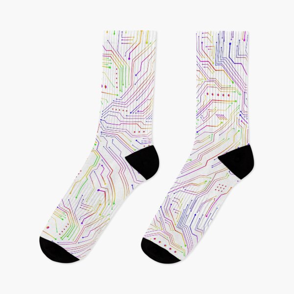 Item preview, Microchip Motherboard Rainbow Repeat Technology Computer Pattern designed and sold by KatelynMitalski.