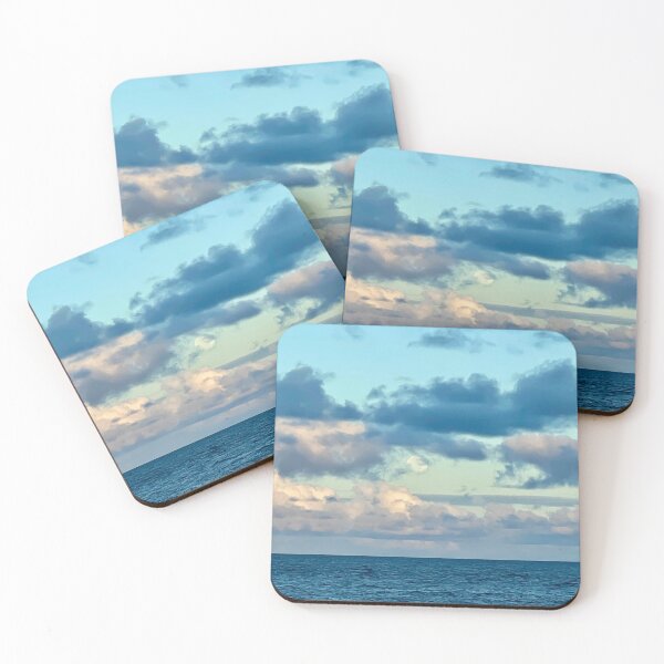 Item preview, Calm Ocean Horizon beneath Cloudy Sky designed and sold by TrisaThyme.