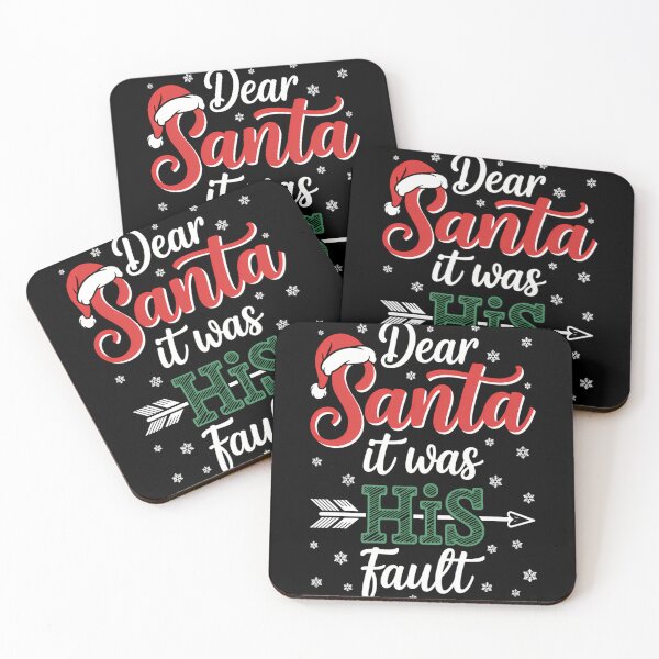 Item preview, Christmas Couples Dear Santa It Was His Fault designed and sold by tabdejinti.