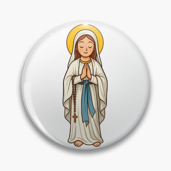 Item preview, Virgin of Lourdes (Our Lady) - Tender Illustration designed and sold by arteopolis.