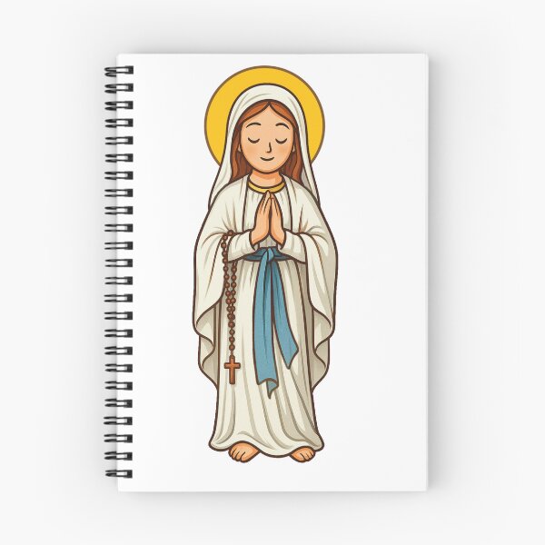 Item preview, Virgin of Lourdes (Our Lady) - Tender Illustration designed and sold by arteopolis.