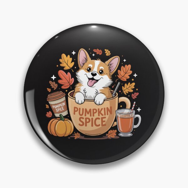 Item preview, Fall Coffee Pumpkin Spice Latte Iced Autumn Corgi  designed and sold by Ikwalima.
