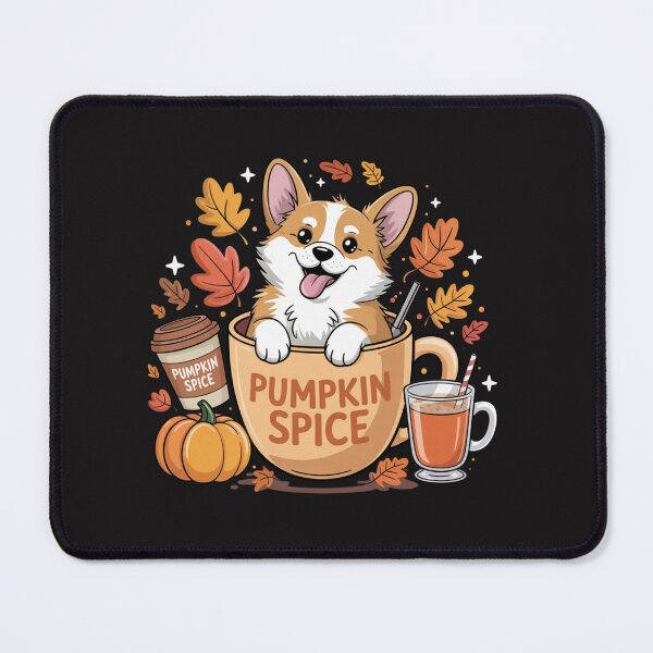 Item preview, Fall Coffee Pumpkin Spice Latte Iced Autumn Corgi designed and sold by Ikwalima.
