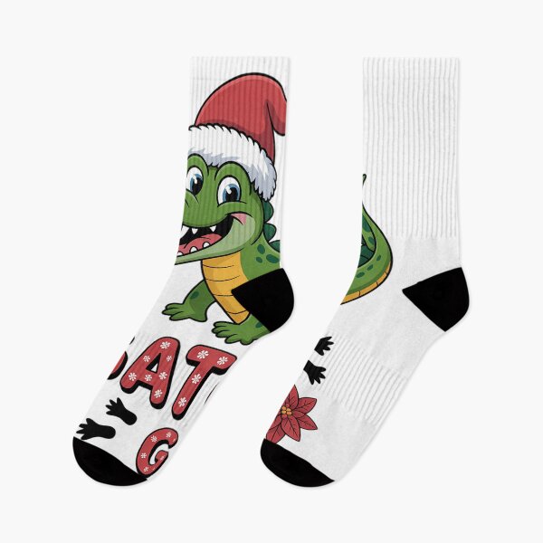 Item preview, Christmas Gator Girl Santa Hat Florida  Crocodile designed and sold by ticlitule.
